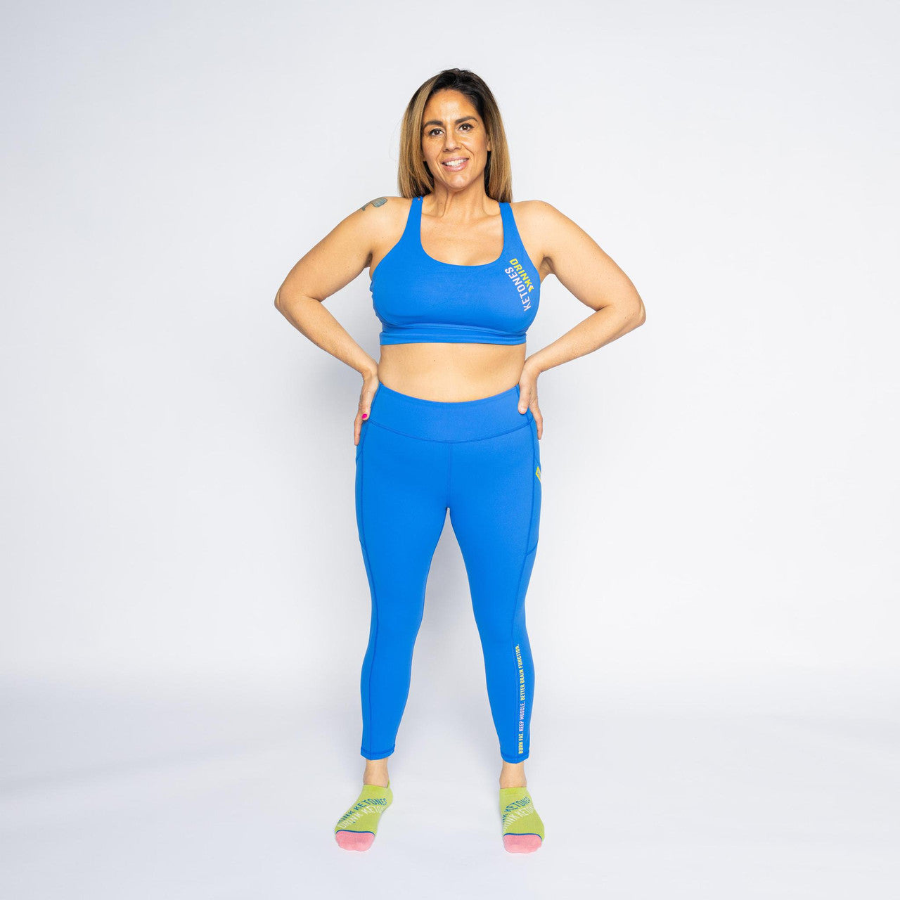 Drink Ketones Compression Leggings *Azure*