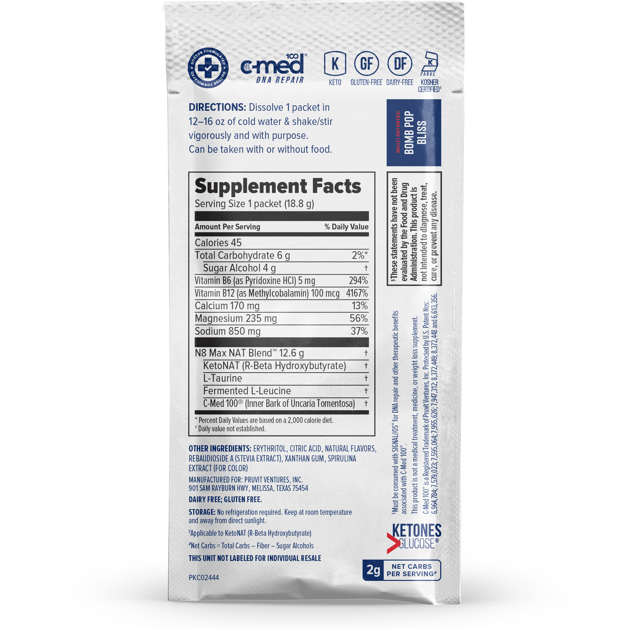 KETO//OS NAT® Bomb Pop Bliss