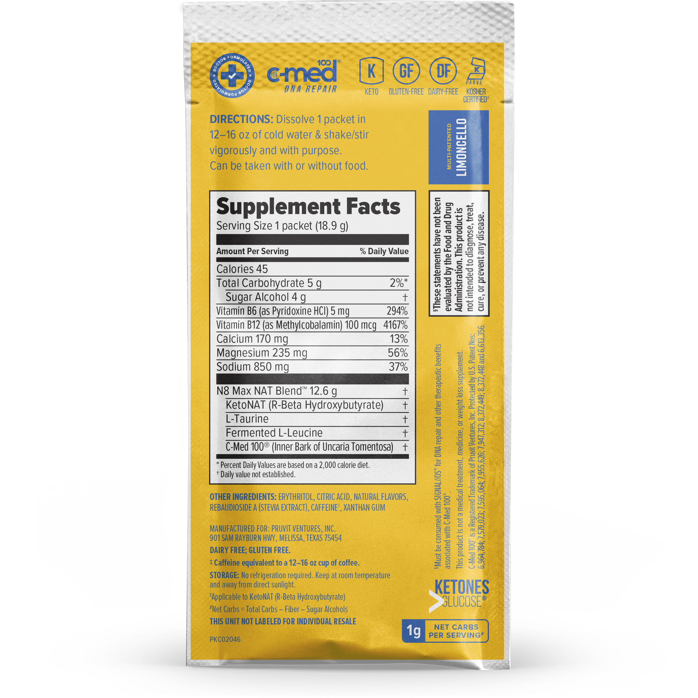 KETO//OS NAT® Limoncello