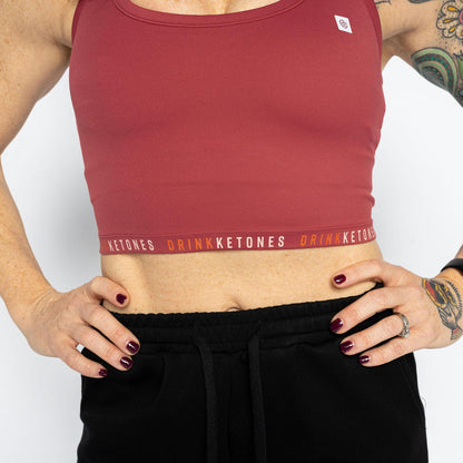 Burn Fat. Keep Muscle. Work Out Tank *Pinto Noir*