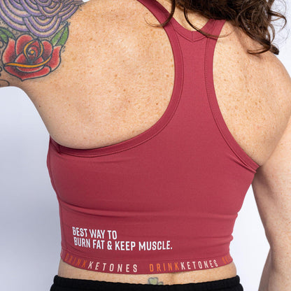 Burn Fat. Keep Muscle. Work Out Tank *Pinto Noir*