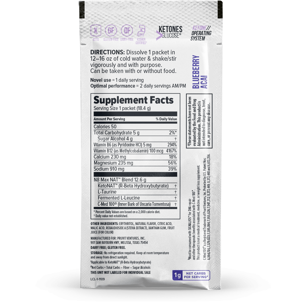 KETO//OS NAT® Blueberry Acai