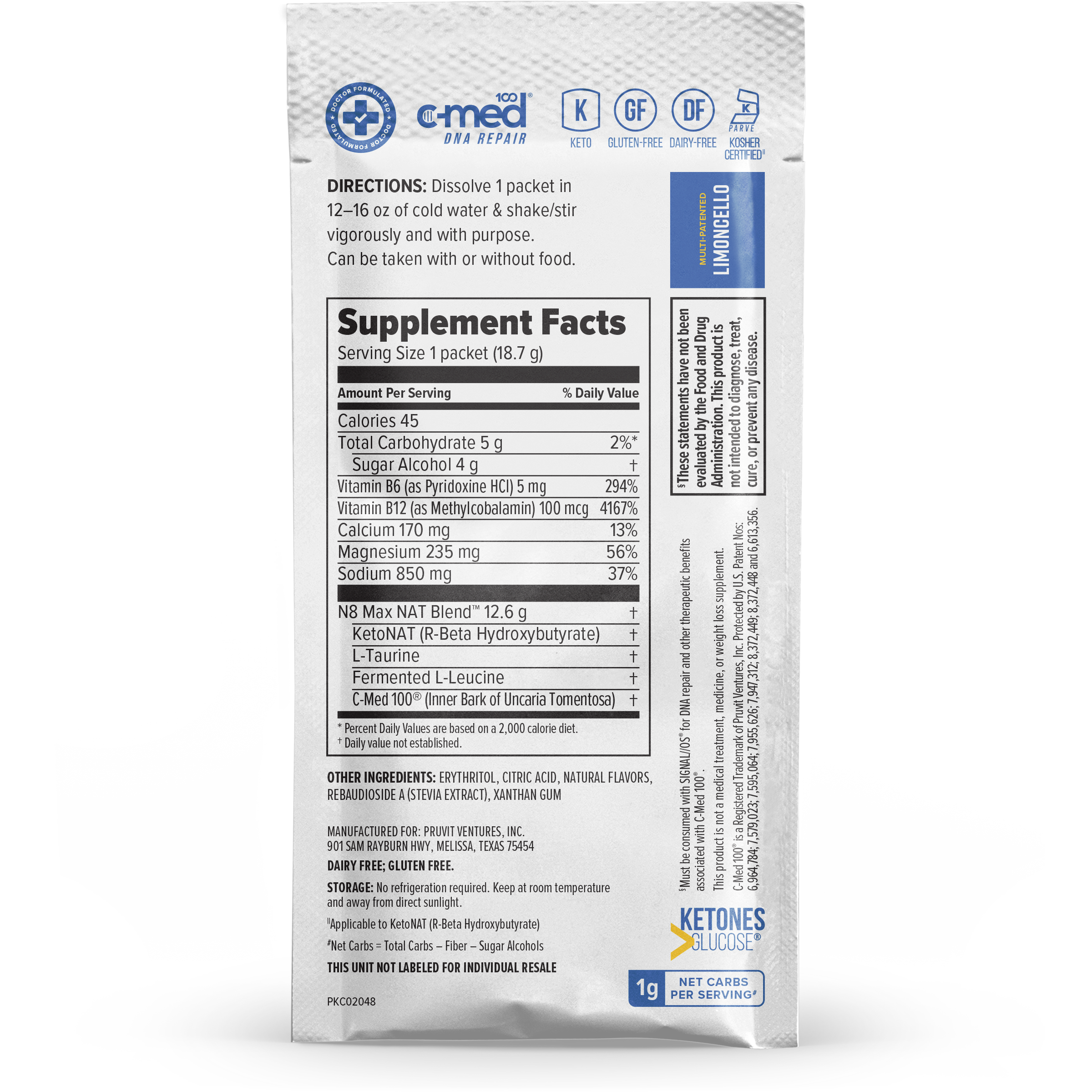 KETO//OS NAT® Limoncello