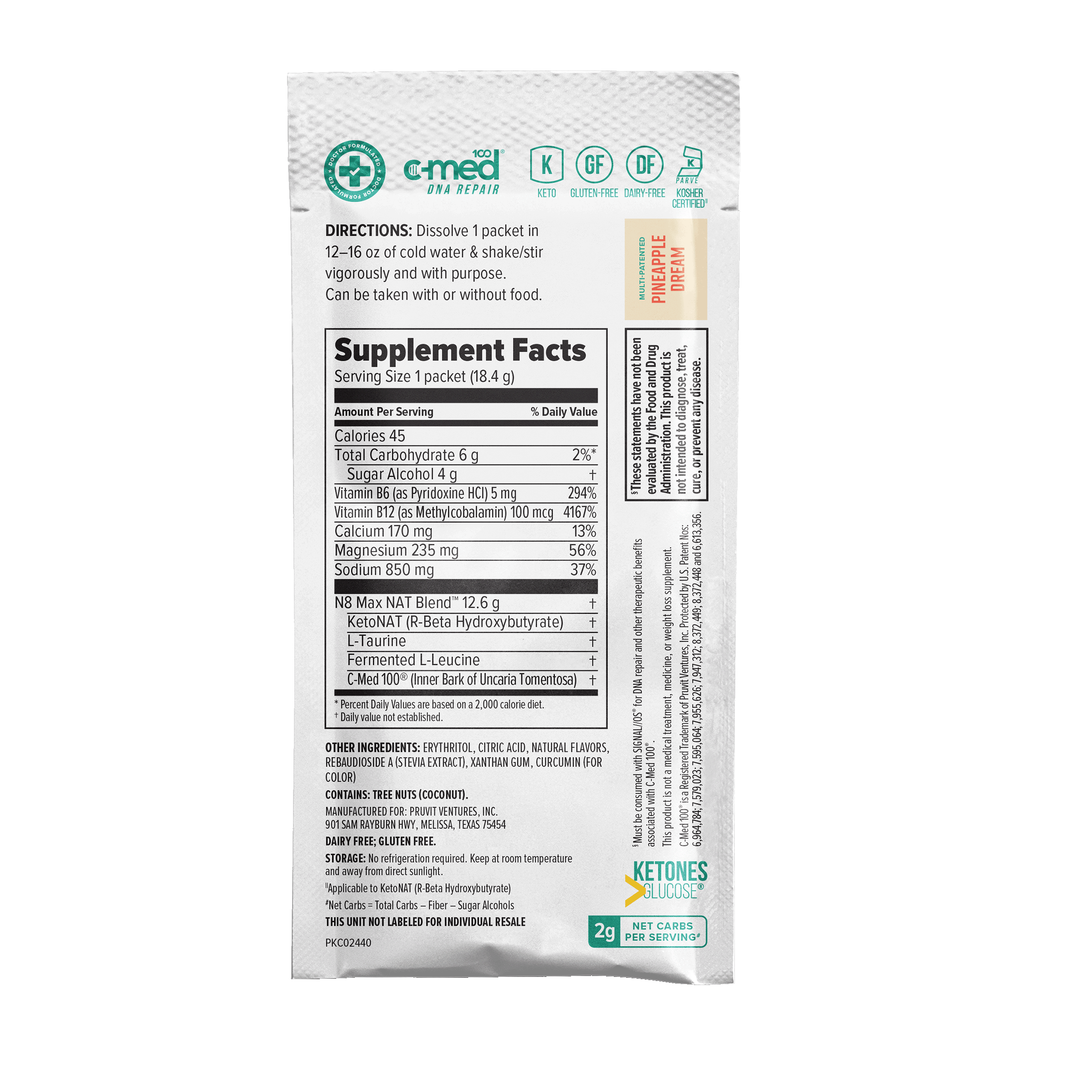 KETO//OS NAT® Pineapple Dream