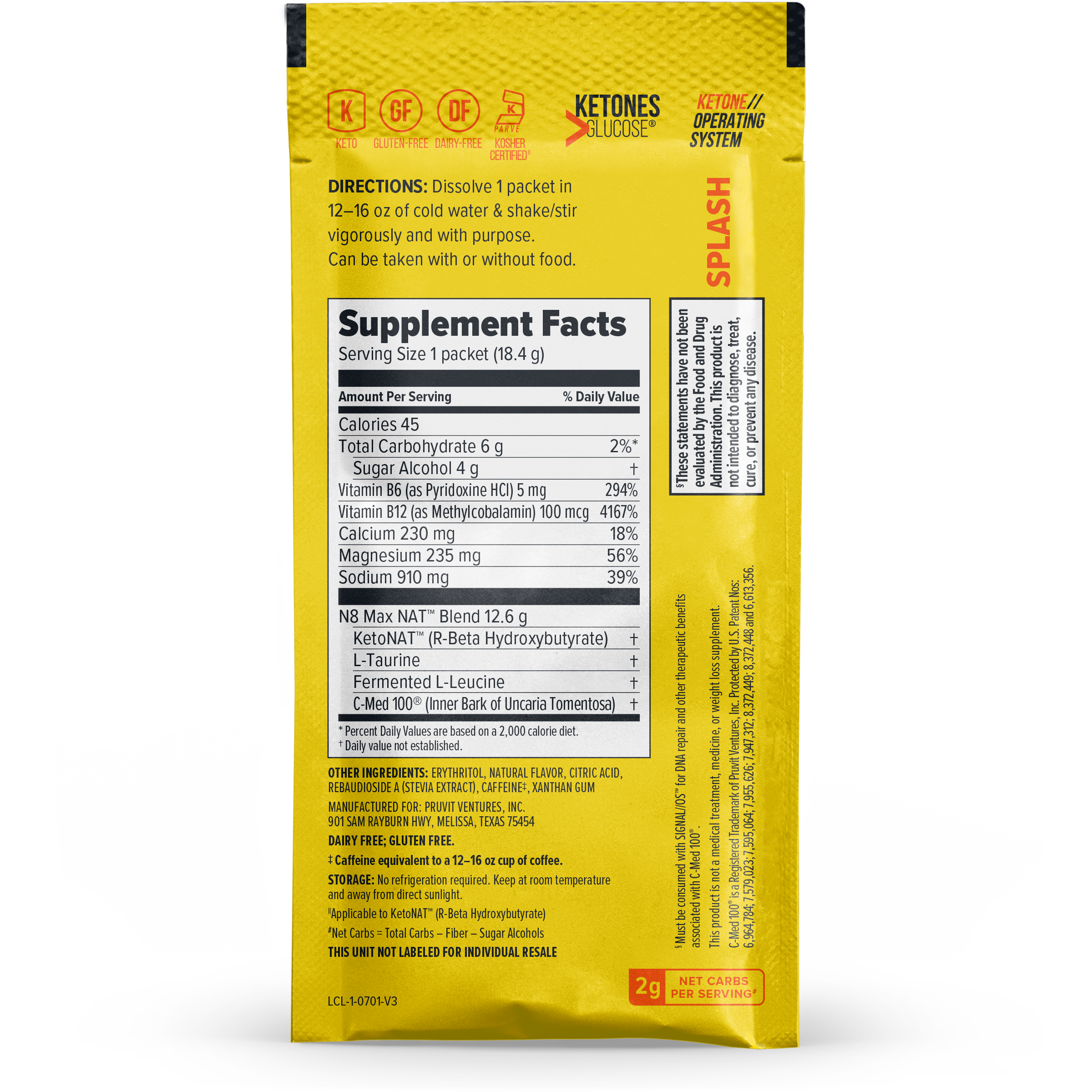 KETO//OS NAT® Splash