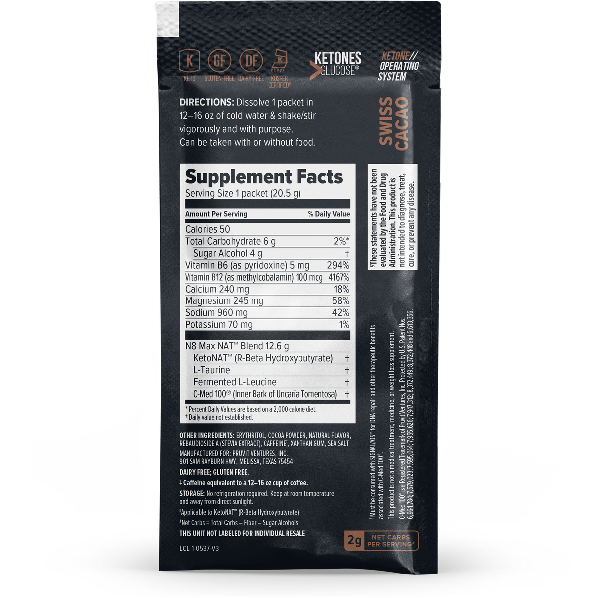 KETO//OS NAT® Swiss Cacao