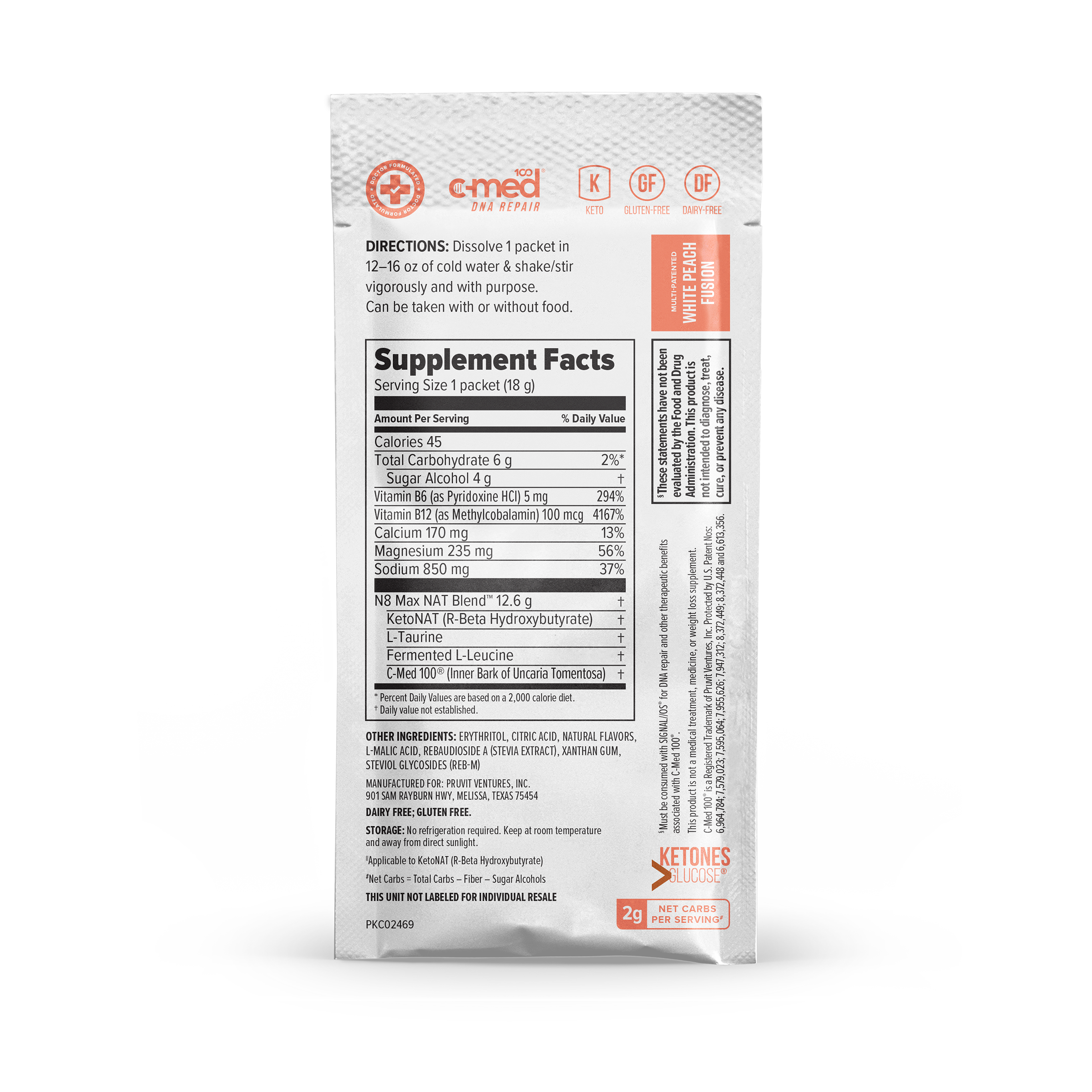 KETO//OS NAT® Fusion pêche blanche