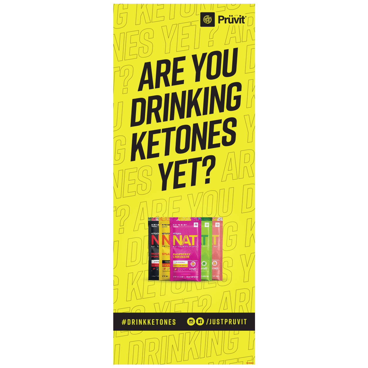 Drinking Ketones Pop-Up Banner