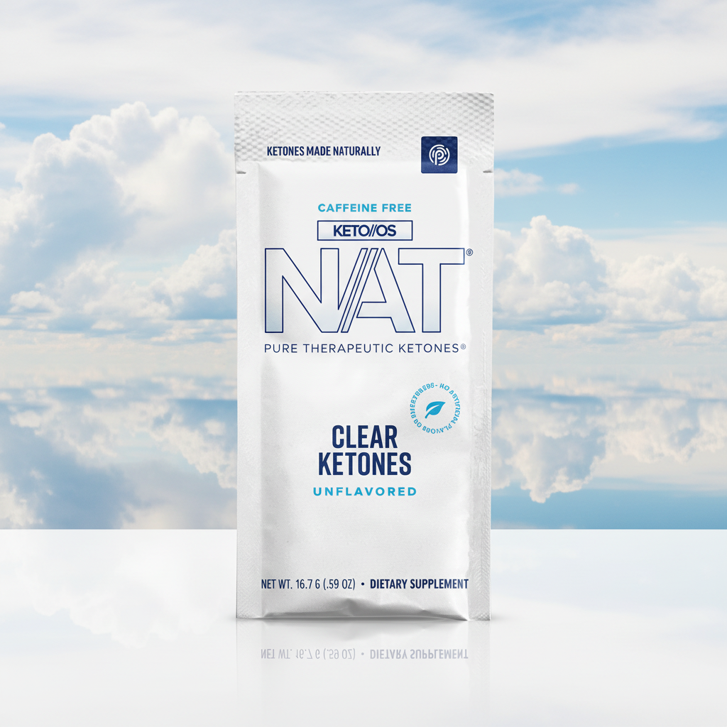 KETO//OS NAT Clear Ketones with clouds and glassy water